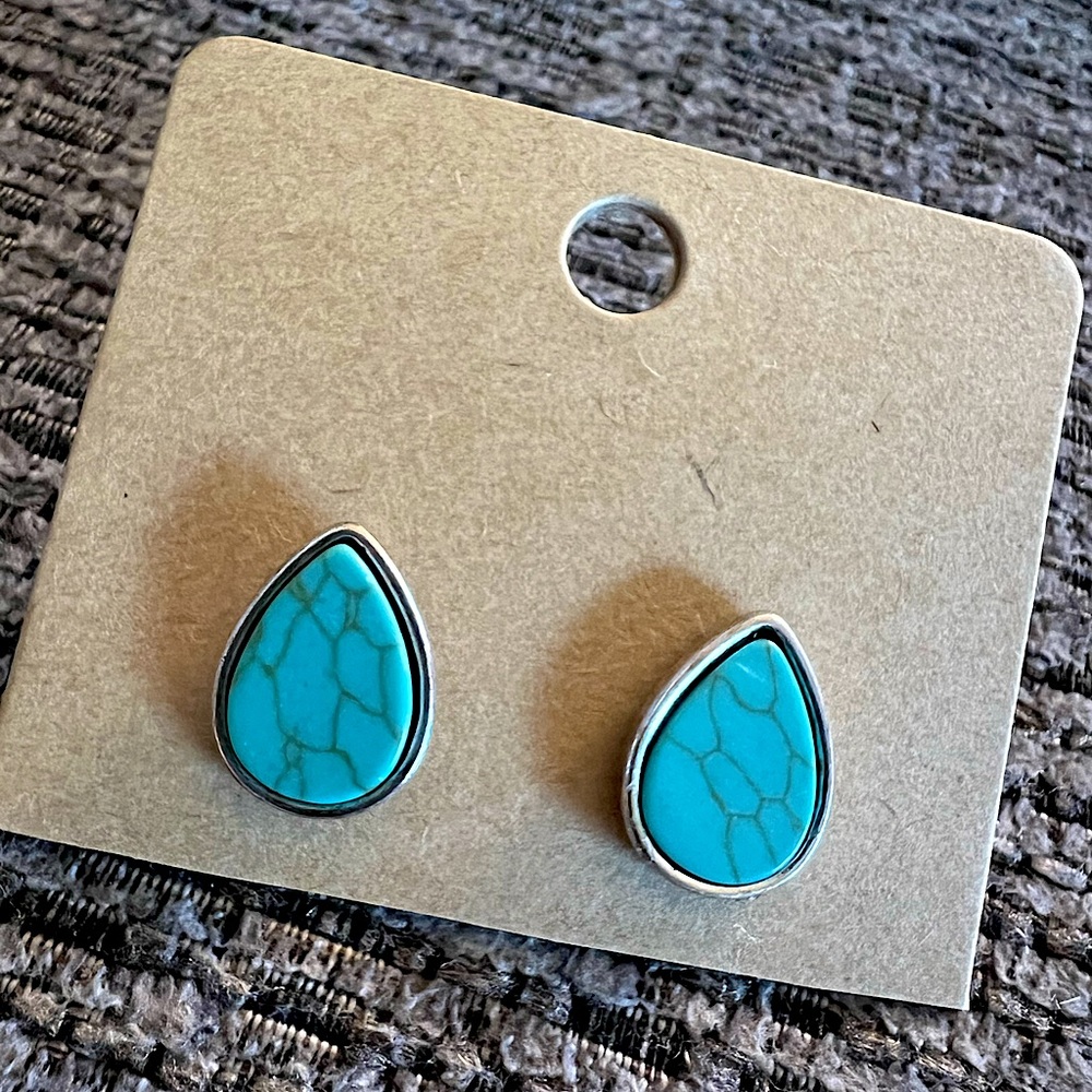 SOLD Turquoise Tear Drops
